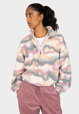 iriedaily Arkta Teddy Troyer Sweatshirt mauve – Set forfra