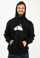 Atticus Bird Hoodie black-white – Visning 2
