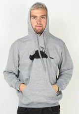 Atticus Bird Hoodie-sweater heathergrey – Weergave 2