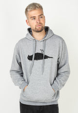 Atticus Bird Hoodie-sweater heathergrey – Weergave 1