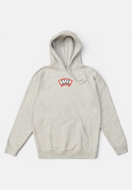 Baker Arch Logo Sweat à capuche heather – Vue de face