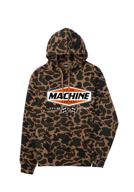 Loser-Machine Overdrive Hoodie duck-camouflage – Front view