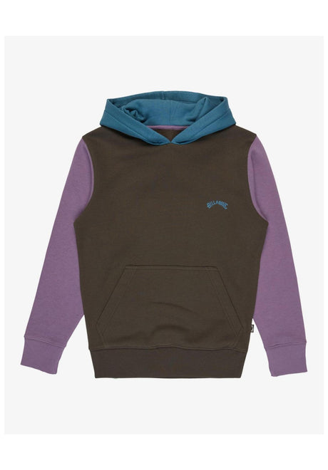 Billabong Arch Block Po Hoodie dustygrape – Set forfra