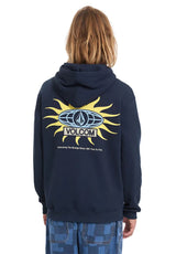 Volcom Watanite Po Felpa con cappuccio marine – Vista frontale