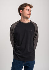 Rules Auris Camiseta Manga Larga black-leadgrey – Vista trasera