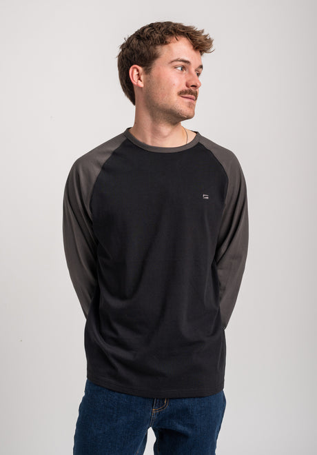 Rules Auris Camiseta Manga Larga black-leadgrey – Vista trasera