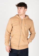 Reell Staple Terry Zip-hoody tanbrown – Vista frontal