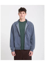 Volcom Single Stone Zip Felpa con cappuccio e zip stormblue – Vista frontale