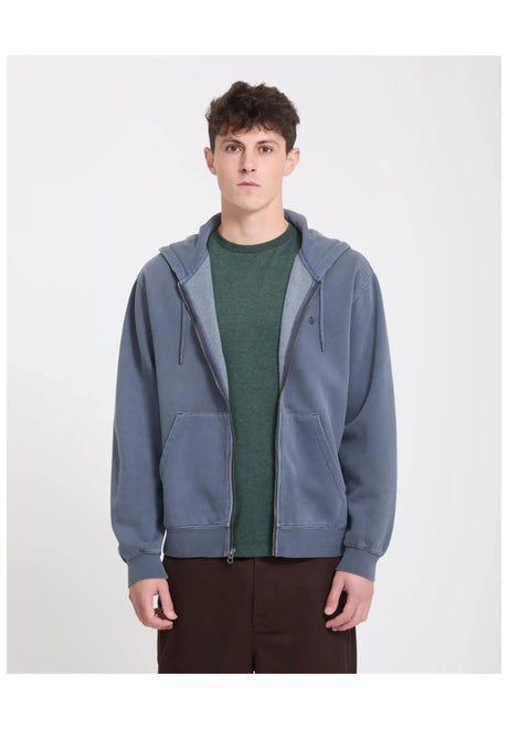Volcom Single Stone Zip Zip-Hoodie stormblue – Set forfra