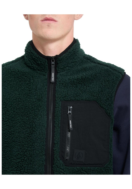 Volcom Muzzer Fuzzar Vest Chaleco scarab – Vista de detalle 1