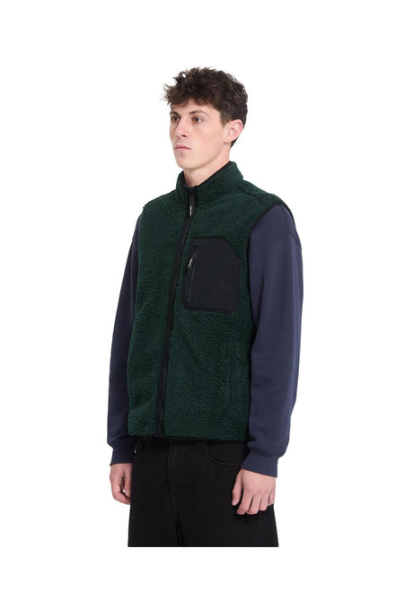 Volcom Muzzer Fuzzar Vest Chaleco scarab – Vista trasera