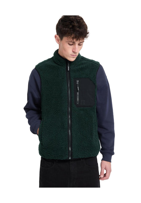 Volcom Muzzer Fuzzar Vest Chaleco scarab – Vista frontal