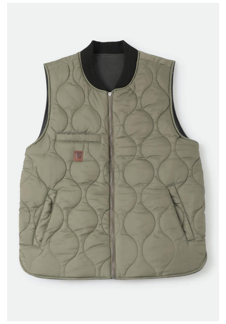 Brixton Builders Abraham Vest black-olive-surplus – Back view