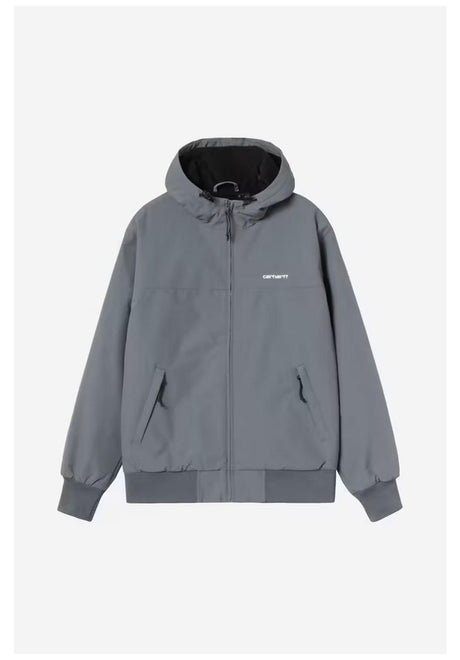 Hooded Sail Jacket styx-white Closeup1