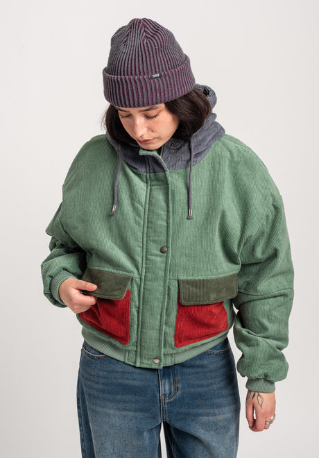 TITUS Meja Winterjakke petrol – Set bagfra
