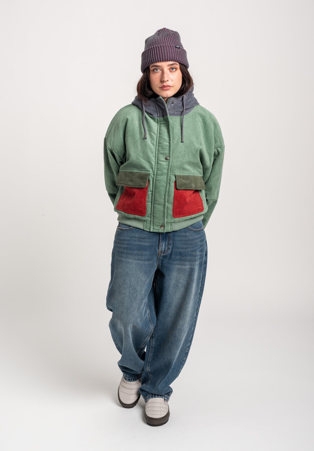 TITUS Meja Winter Jackets petrol – Side view