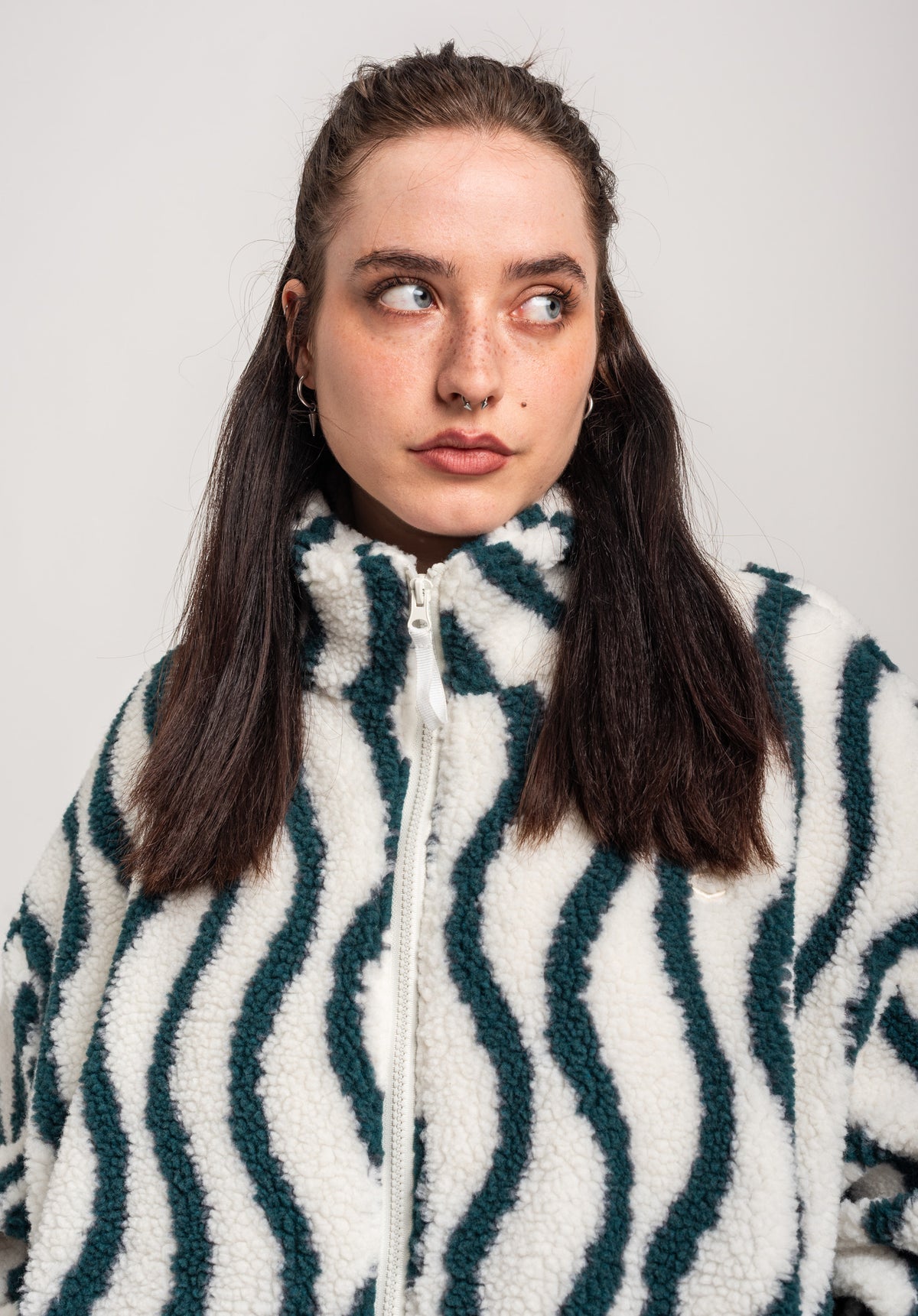 TITUS Nieva Light Jacket offwhite-striped – Detail view 2