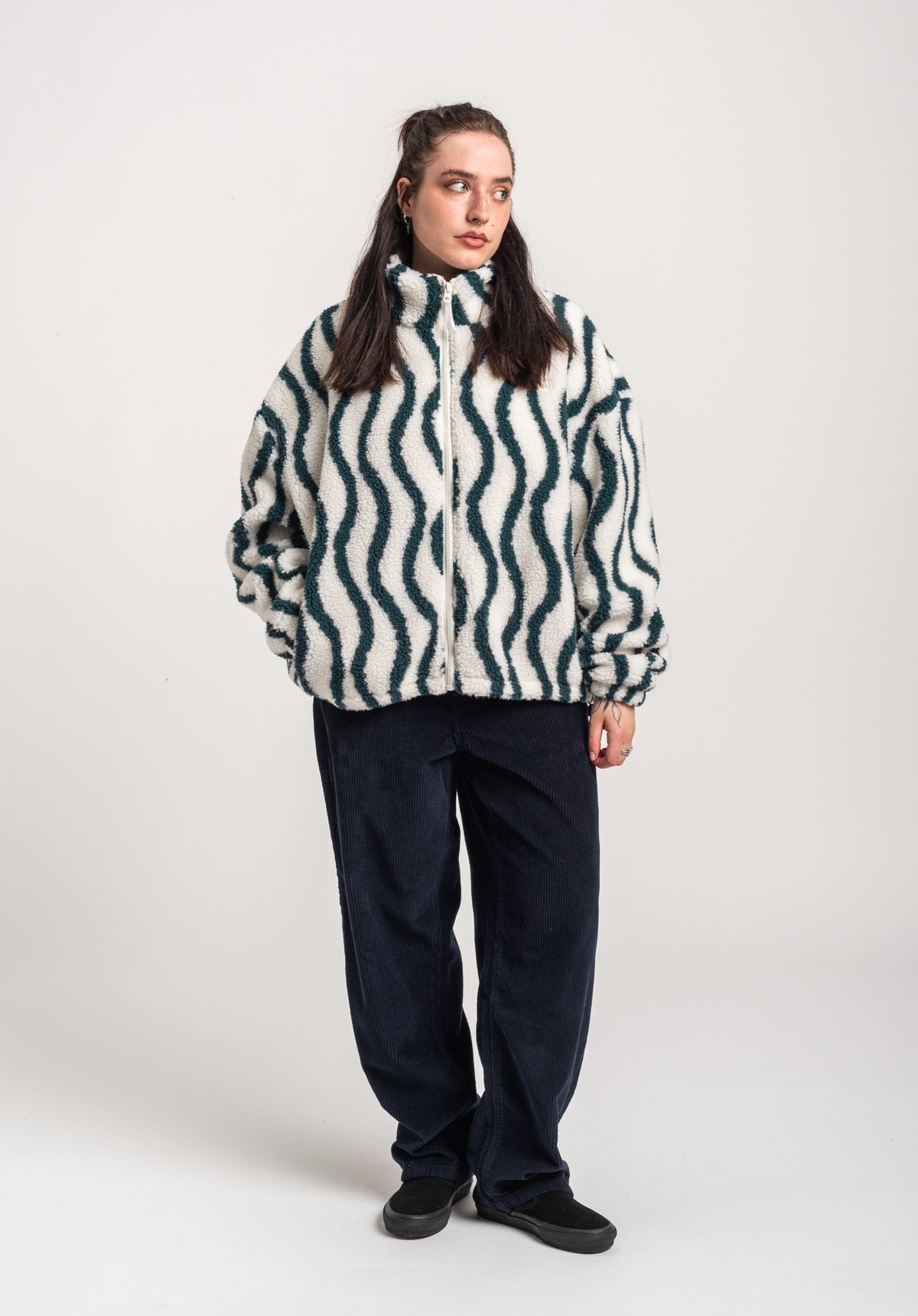 TITUS Nieva Light Jacket offwhite-striped – Top view
