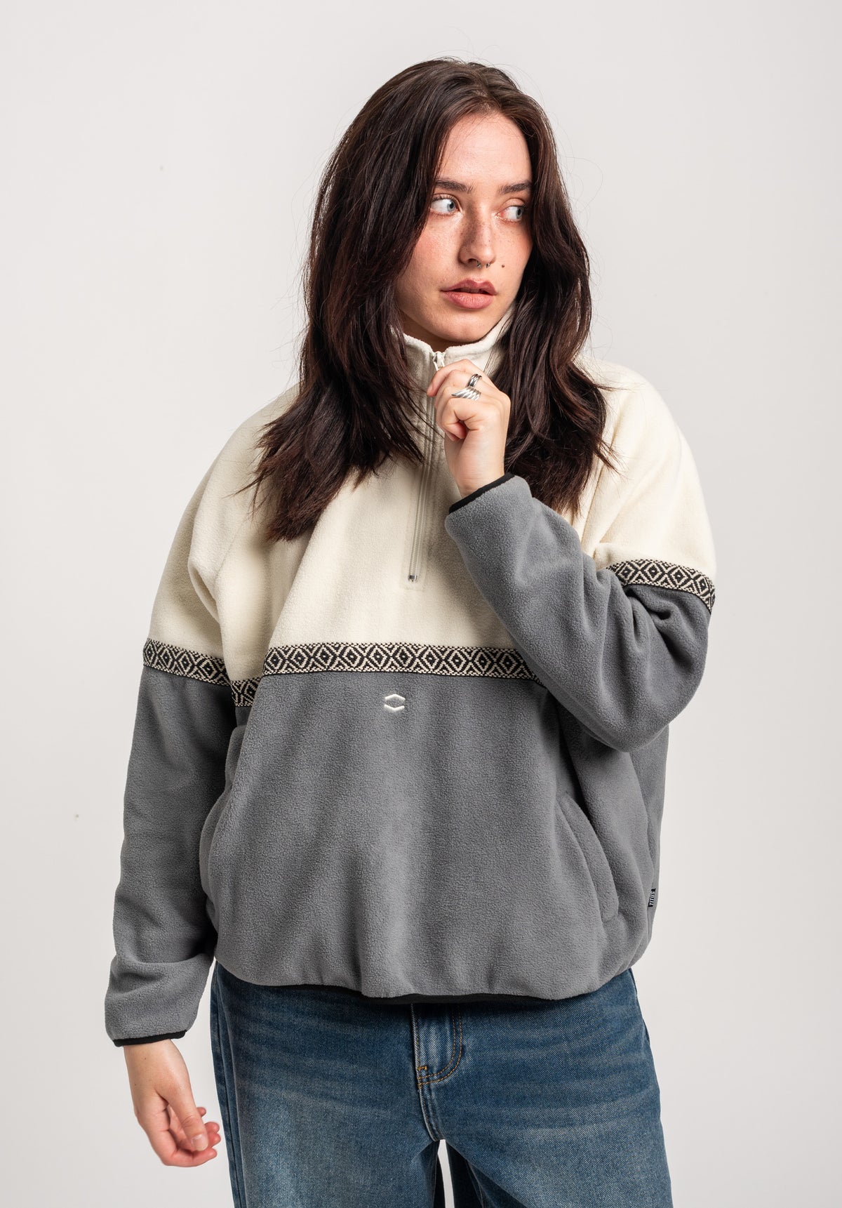 TITUS Jalma Light Jacket offwhite-greyblue – Back view