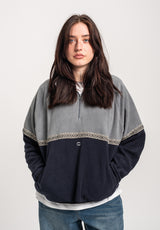 TITUS Jalma Tussenseizoensjas greyblue-navy – Achteraanzicht