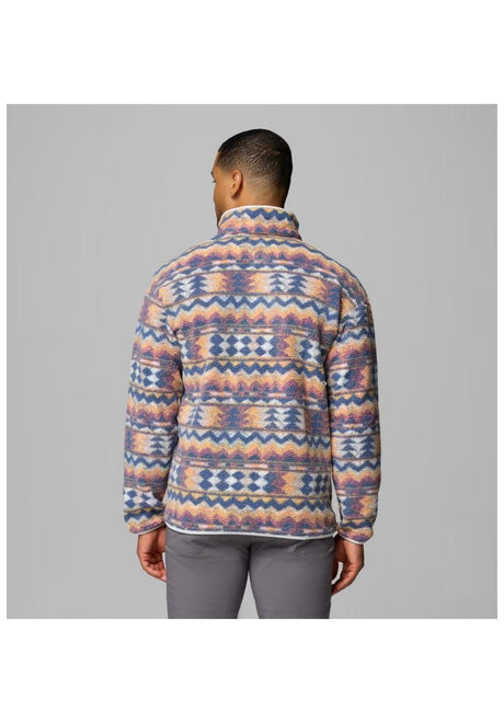 Columbia Helvetia II Printed Half Snap Fleece Light Jacket seasalt-retrotree – Back view