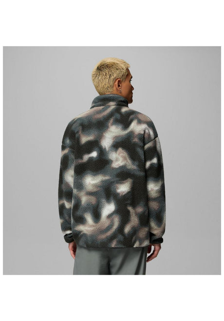 Columbia Helvetia II Printed Half Snap Fleece Overgangsjakke sedonasage-dyeflow – Set bagfra