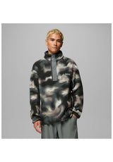 Columbia Helvetia II Printed Half Snap Fleece Tussenseizoensjas sedonasage-dyeflow – Vooraanzicht