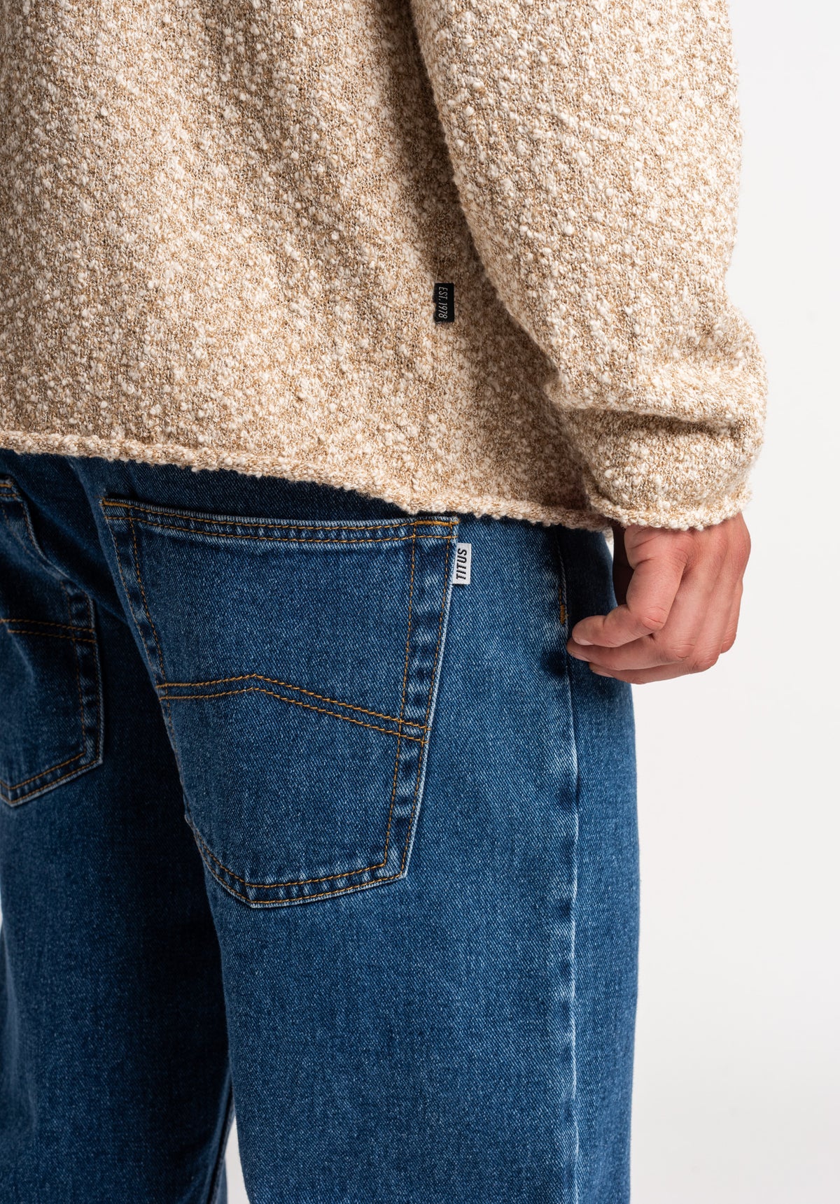 TITUS Regular Jeans bluedenim – Vista dall'alto