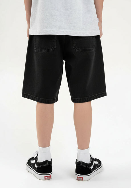 Boogy-Shorts-Kids blackdenim Rueckenansicht