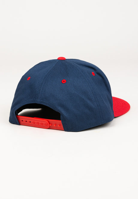 Bird Snapback navy-red Rueckenansicht
