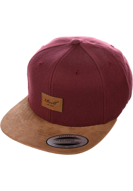 Reell Suede Cap Gorra maroon – Vista frontal