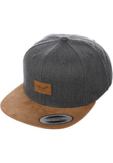 Reell Suede Cap Cap heathercharcoal – Front view