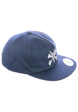 Vato Rat Snapback navy Closeup2