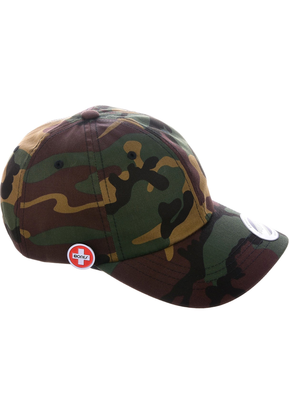 Dad Camp Cap Circle Pin camouflage Closeup2