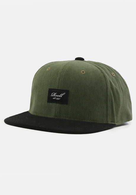 Reell Pitchout Cap Casquette mossgreen-black-cord – Vue de face