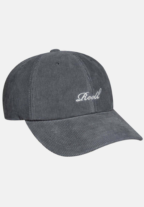 Reell Single Script Cap Casquette bluegrey-cord – Vue de face