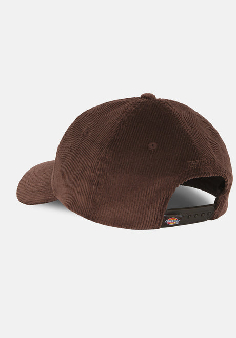 Dickies Hardwick Cord Cappellino chocolatebrown – Vista posteriore