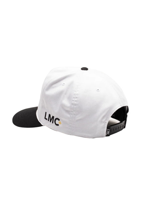 Loser-Machine x Mooneyes Gearhead Cap white-black – Back view