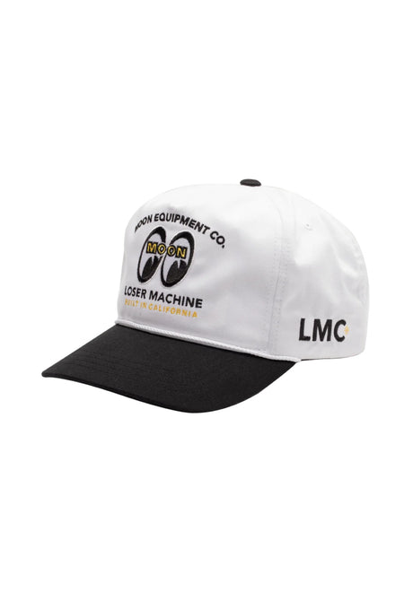 Loser-Machine x Mooneyes Gearhead Cap white-black – Front view