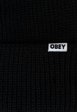 Bold Organic Beanie black Rueckenansicht