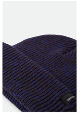 Brixton Heist Chunky Bonnet marlednavy-caramel – Vue de dos