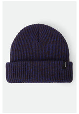 Brixton Heist Chunky Bonnet marlednavy-caramel – Vue de face