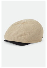 Brixton Brood Cappello khaki-stripe-washedblack – Vista frontale