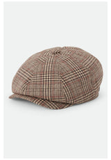 Brixton Brood Hat brown-tan-redplaid – Front view