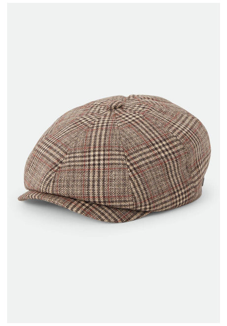 Brixton Brood Hat brown-tan-redplaid – Front view