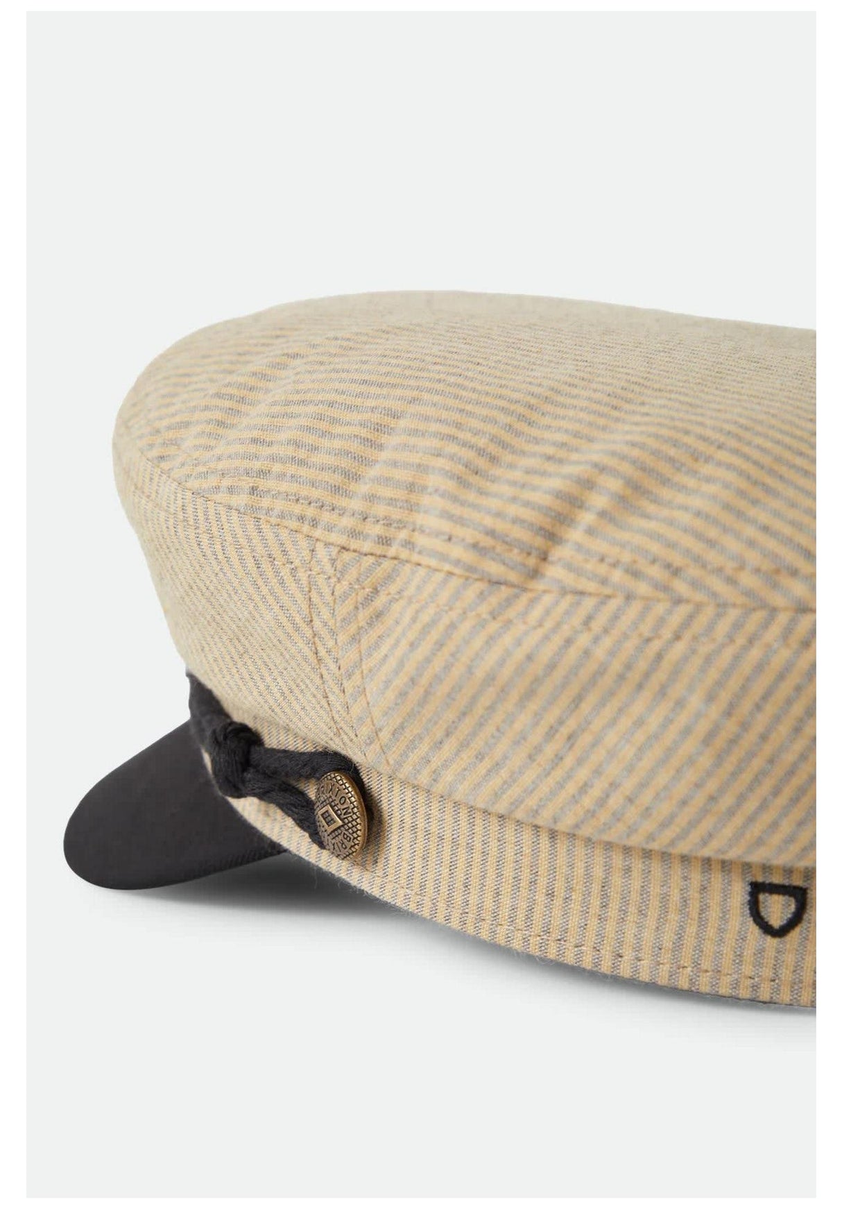 Brixton Fiddler Cappello khaki-stripe-washedblack – Vista di dettaglio 1