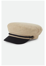 Brixton Fiddler Cappello khaki-stripe-washedblack – Vista frontale