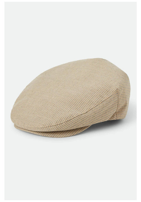 Brixton Hooligan Hoed khaki-stripe-washedblack – Vooraanzicht