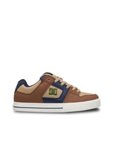 DC Shoes Pure Chaussures Homme brown-navy-tan – Vue de face