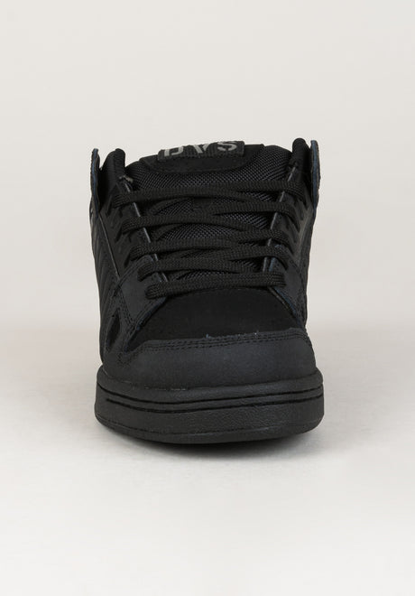 DVS Celsius Sko Mænd black-black-leather – Set bagfra